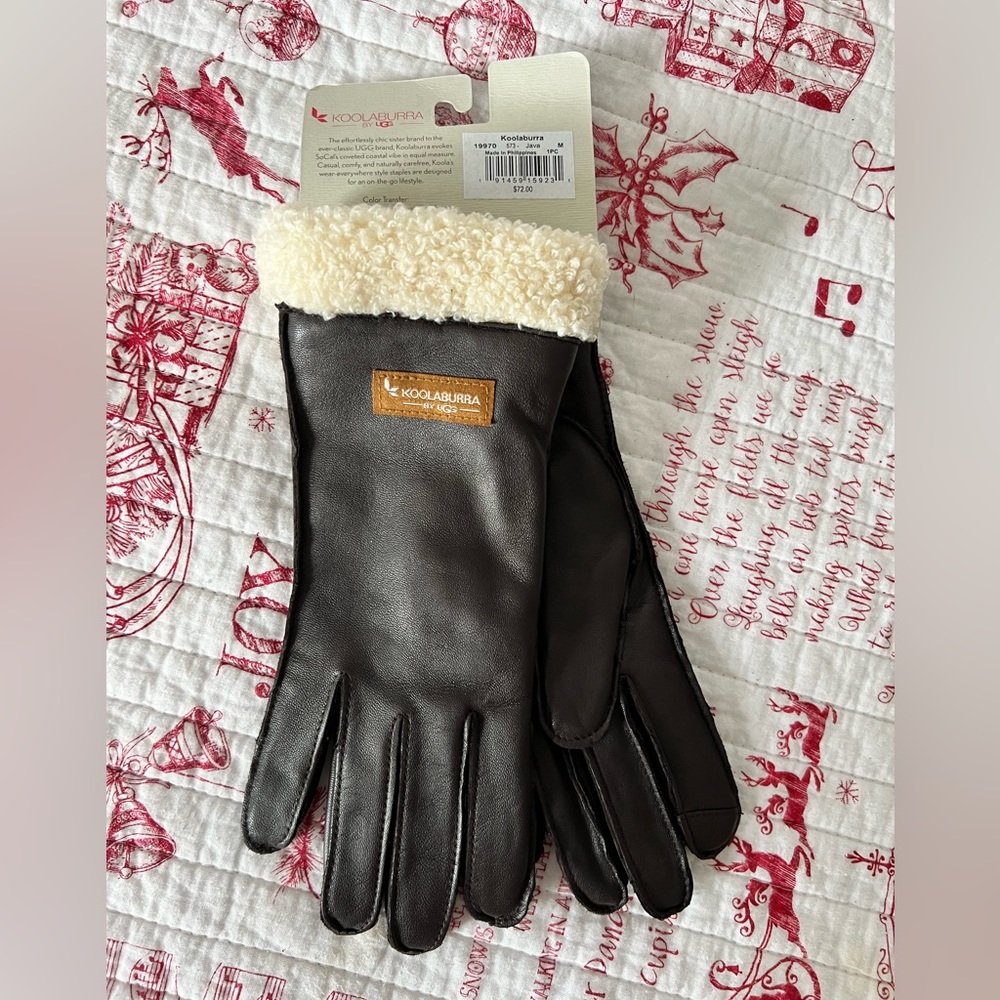 Ugg leather gloves